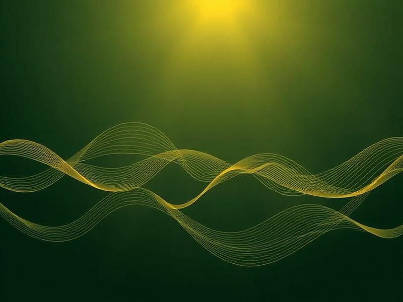 Sound wave frequency visualization